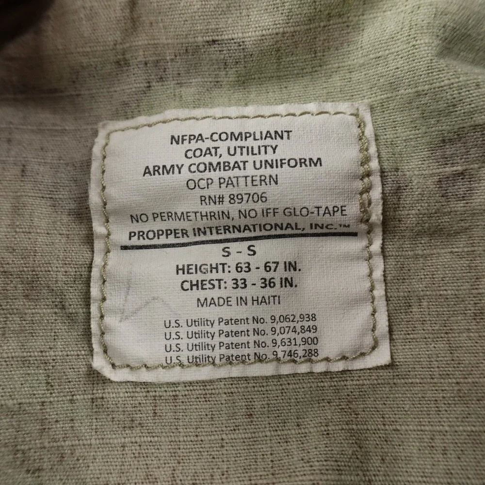 Military Jacket Mens S Multicam OCP Camo Army Combat Uniform Coat Tactical ACU - Picture 5 of 12